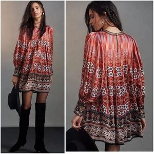 Anthropologie Tanvi Kedia Boho Mini Dress XXS